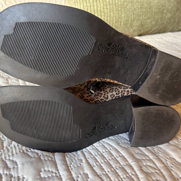 Franco Sarto – Leopard print suede lowcut zip boots – 8.5M - Picture 5 of 6